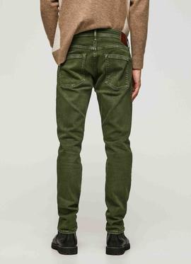 PANTALÓN VAQUERO STANLEY TAPER FIT VERDE