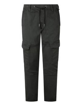 PANTALÓN JOGGER BOLSO CARGO JARED NEGRO GYMDIGO DENIM