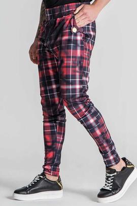 PANTALÓN JOGGER CAMDEM TARTAN ROJO