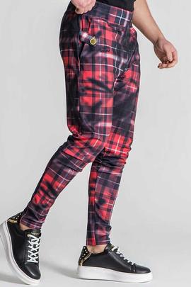 PANTALÓN JOGGER CAMDEM TARTAN ROJO