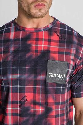 CAMISETA CAMDEM TARTAN ROJO