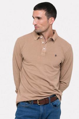 POLO MANGA LARGA VINTAGE CAMEL