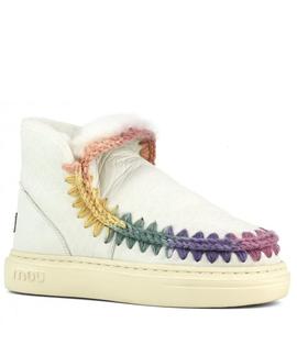 BOTÍN ESKIMO SNEAKER BOLD RAINBOW BLANCO