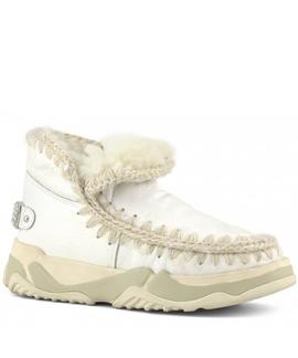 BOTA ESKIMO TRAINER LOGO RHINESTONE BLANCA ENCERA