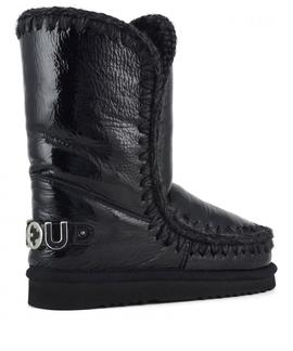 BOTA ESKIMO 24 LOGO RHINESTONE NEGRA CHAROL