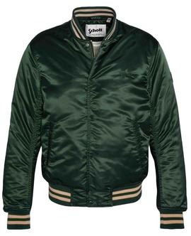 CHAQUETA BOMBER UNIVERSITARIA TACSON VERDE