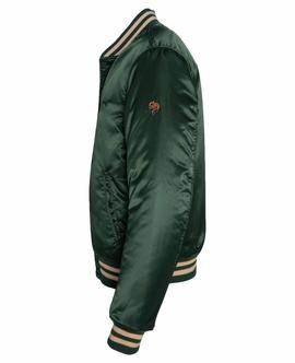 CHAQUETA BOMBER UNIVERSITARIA TACSON VERDE