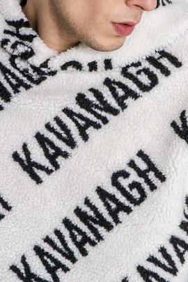 SUDADERA POLAR CON CAPUCHA BRONX SHERPA BLANCA