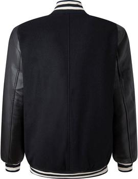 CHAQUETA BOMBER COMBINADA JUDSON NEGRA