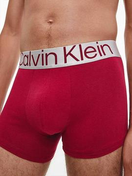 BOXER TRUNK 3 PACK STELL COTTON NEGRO, ROJO Y GRIS