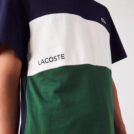 CAMISETA LACOSTE COLOR BLOCK MULTICOLOR