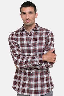 CAMISA CLÁSICA TARTAN GRANATE