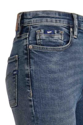 PANTALÓN VAQUERO STAR WE73 BASIC CROSS EN DENIM AZUL