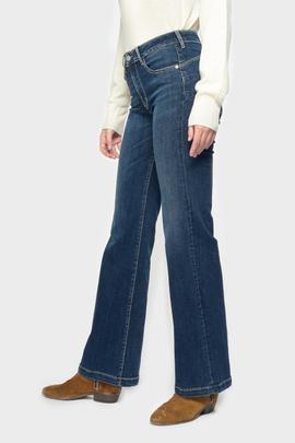 PANTALÓN VAQUERO JF PULP FLARE HIGH RISE BLUE