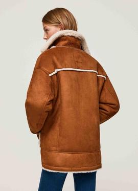 ABRIGO DE DOBLE FAZ ESTILO SHEARLING ALTHEA CAMEL