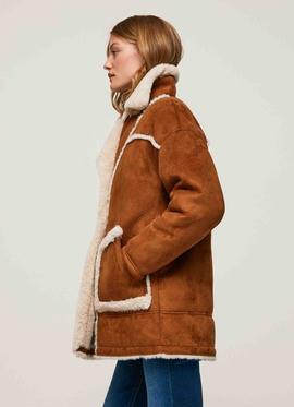 ABRIGO DE DOBLE FAZ ESTILO SHEARLING ALTHEA CAMEL