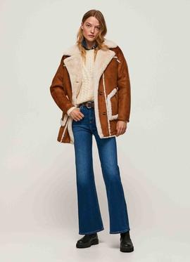 ABRIGO DE DOBLE FAZ ESTILO SHEARLING ALTHEA CAMEL