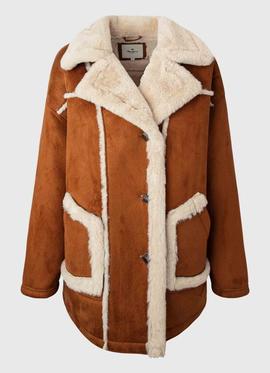 ABRIGO DE DOBLE FAZ ESTILO SHEARLING ALTHEA CAMEL
