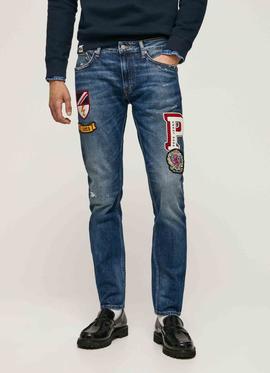 PANTALÓN VAQUERO STANLEY BADGE TAPER FIT 000