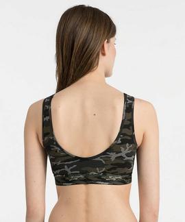 UNLINED BRALETTE 8VX CAMO BLACK