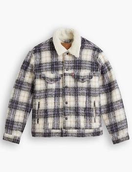 CHAQUETA TRUCKER SHERPA VINTAGE RELAXED FIT NICO TOFU