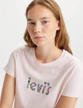 CAMISETA LEVI’S® THE PERFECT TEE FLORAL POSTER DUTCH PINK