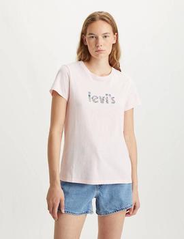 CAMISETA LEVI’S® THE PERFECT TEE FLORAL POSTER DUTCH PINK