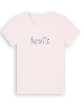 CAMISETA LEVI’S® THE PERFECT TEE FLORAL POSTER DUTCH PINK