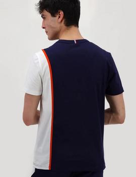 CAMISETA DE HOMBRE SAISON 1 AZUL MARINO Y BLANCA