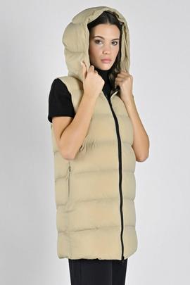 CHALECO AGATHE MID REGULAR FIT BEIGE