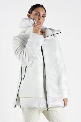 CHAQUETA BECANCOUR MID REGULAR FIT BLANCA