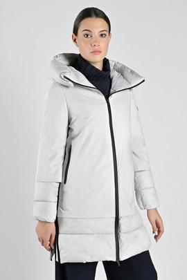 CHAQUETA BECANCOUR LONG REGULAR FIT BLANCA PERLADA