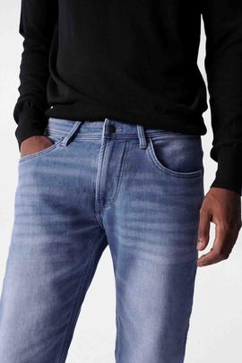 PANTALÓN VAQUERO SLIM FIT PREMIUM FLEX EN DENIM AZUL