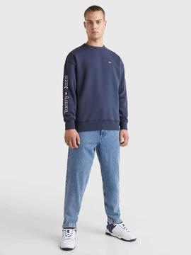 SUDADERA LINEAR PLACE REGULAR FIT AZUL MARINO