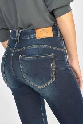 PANTALÓN VAQUERO HIGH RISE SLIM FIT HAGEN DENIM AZUL