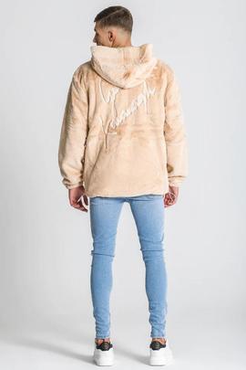 CHAQUETA POLAR CON CAPUCHA SIGNATURE SHERPA BEIGE