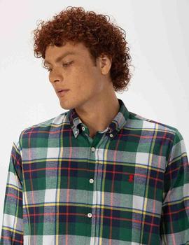 CAMISA MULTI COLORS FLANNEL CUADROS VERDES MULTICOLOR