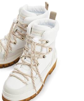 BOTAS ACOLCHADAS LACED OUTDOOR BLANCAS