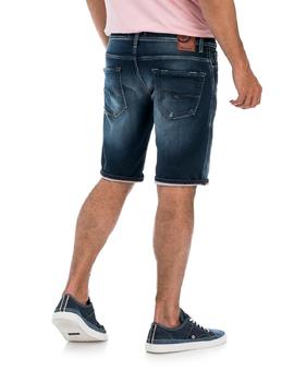 BERMUDA VAQUERA LOOSE FIT MEDIUM WASH EN DENIM AZU