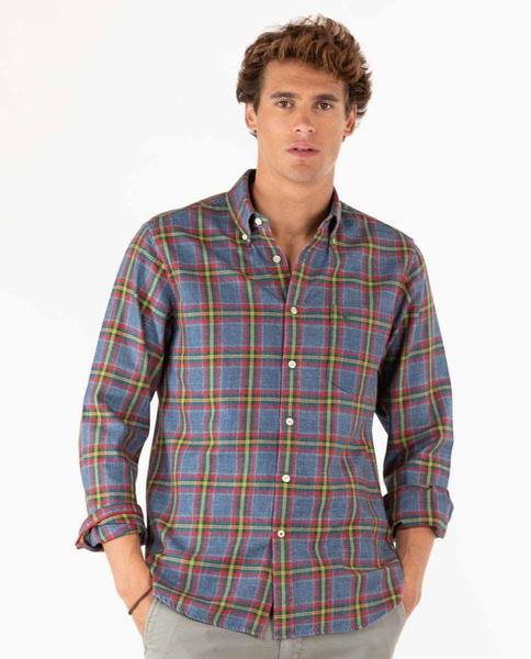 CAMISA CUADROS LEÑADOR AZUL