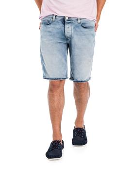 BERMUDA VAQUERA LOOSE FIT CLEAN WASH EN DENIM AZUL