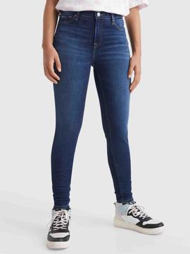 PANTALÓN VAQUERO NORA MID RISE SKINNY FIT DF1262 DENIM DARK