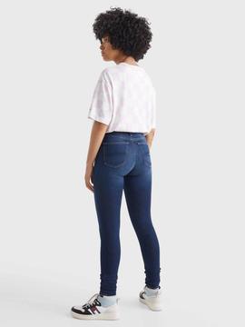 PANTALÓN VAQUERO NORA MID RISE SKINNY FIT DF1262 DENIM DARK