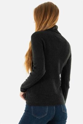 JERSEY ACANALADO CUELLO CISNE NEGRO