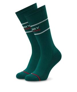 CALCETINES ALTOS UNISEX TOMMY JEANS 2 PACK AZUL Y VERDE