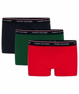 BOXER 3 PACK TRUNK AZUL MARINO / VERDE / ROJO