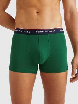 BOXER 3 PACK TRUNK AZUL MARINO / VERDE / ROJO