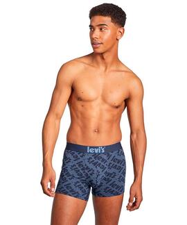 LEVI'S® MEN POSTER LOGO AOP BOXER BRIEF 2 PACK BLUE COMBO