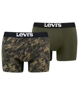 LEVI'S® MEN APACHE CAMOU AOP BOXER BRIEF 2 PACK KHAKI