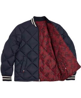 CAZADORA BOMBER UNIVERSITARIA REVERSIBLE TH MONOGRAM